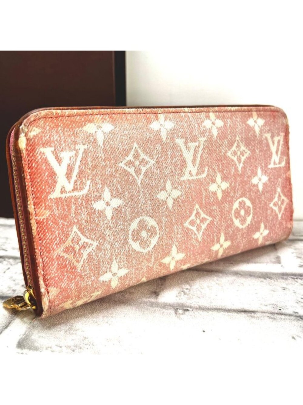 Louis Vuitton Zippy Wallet Monogram Denim